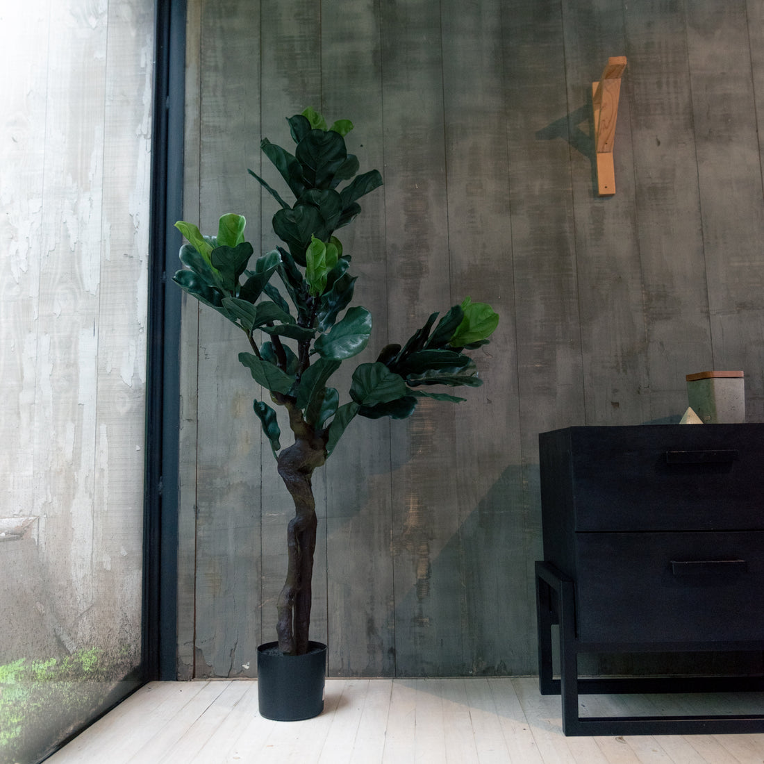 Ficus Lyrata artificial de 150 cm con protección UV