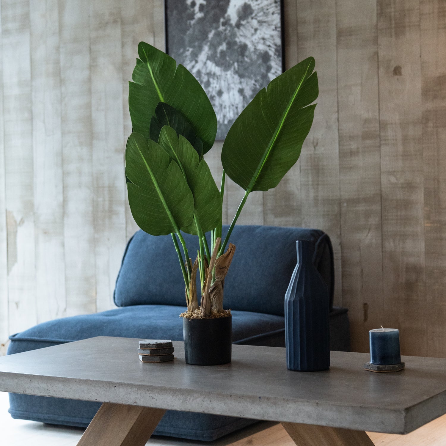 Bird of paradise artificial de 80 cm.
