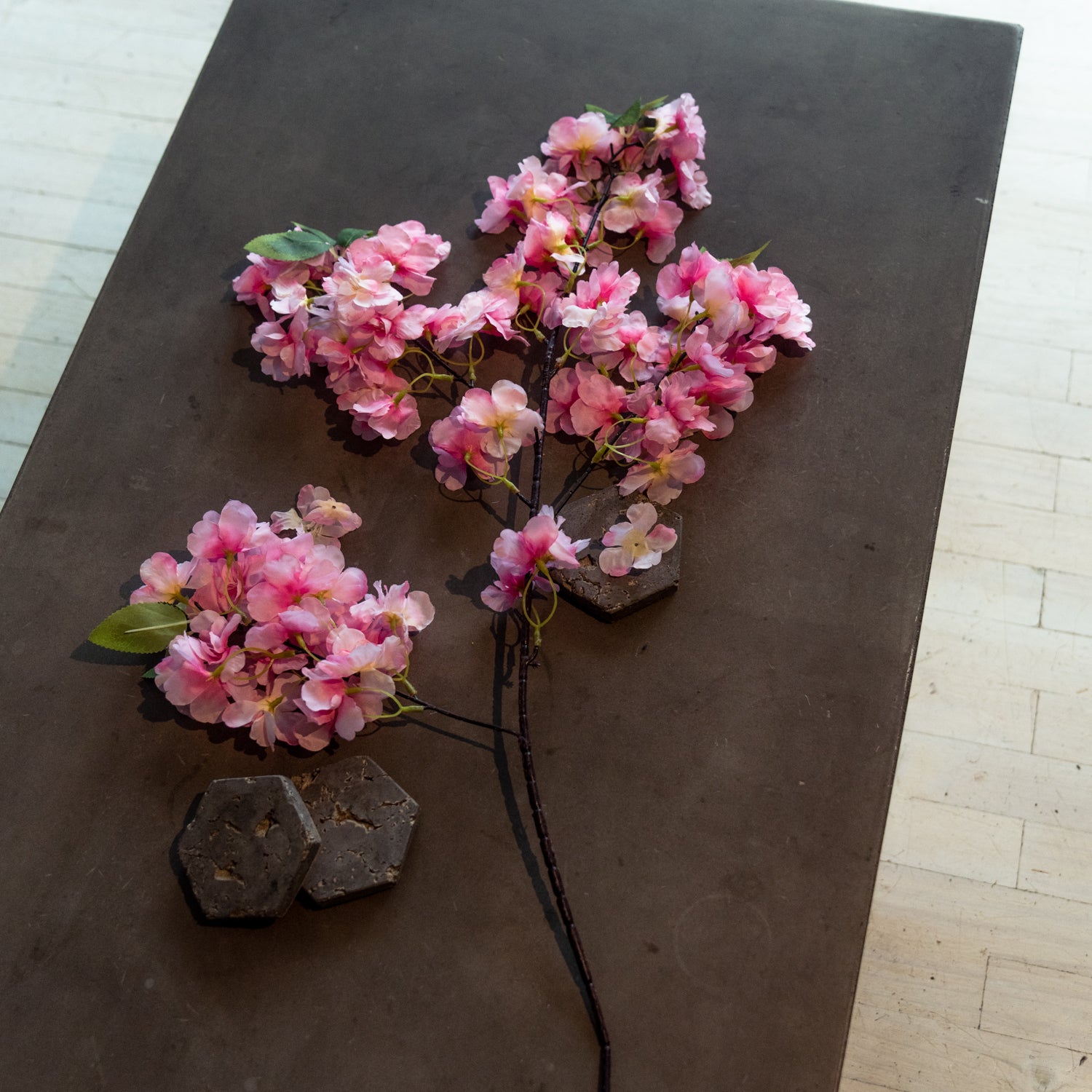 Cerezo Artificial en Flor rosado oscuro, rama decorativa de 100 cm