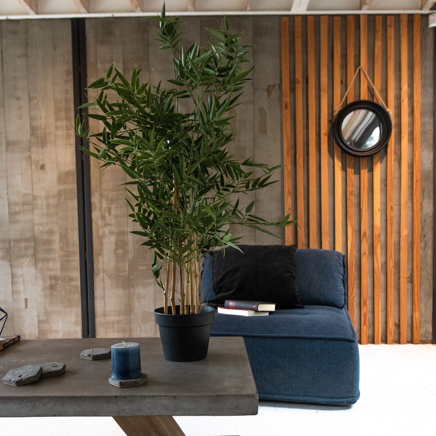 Bamboo Artificial Premium de 90 cm con protección UV