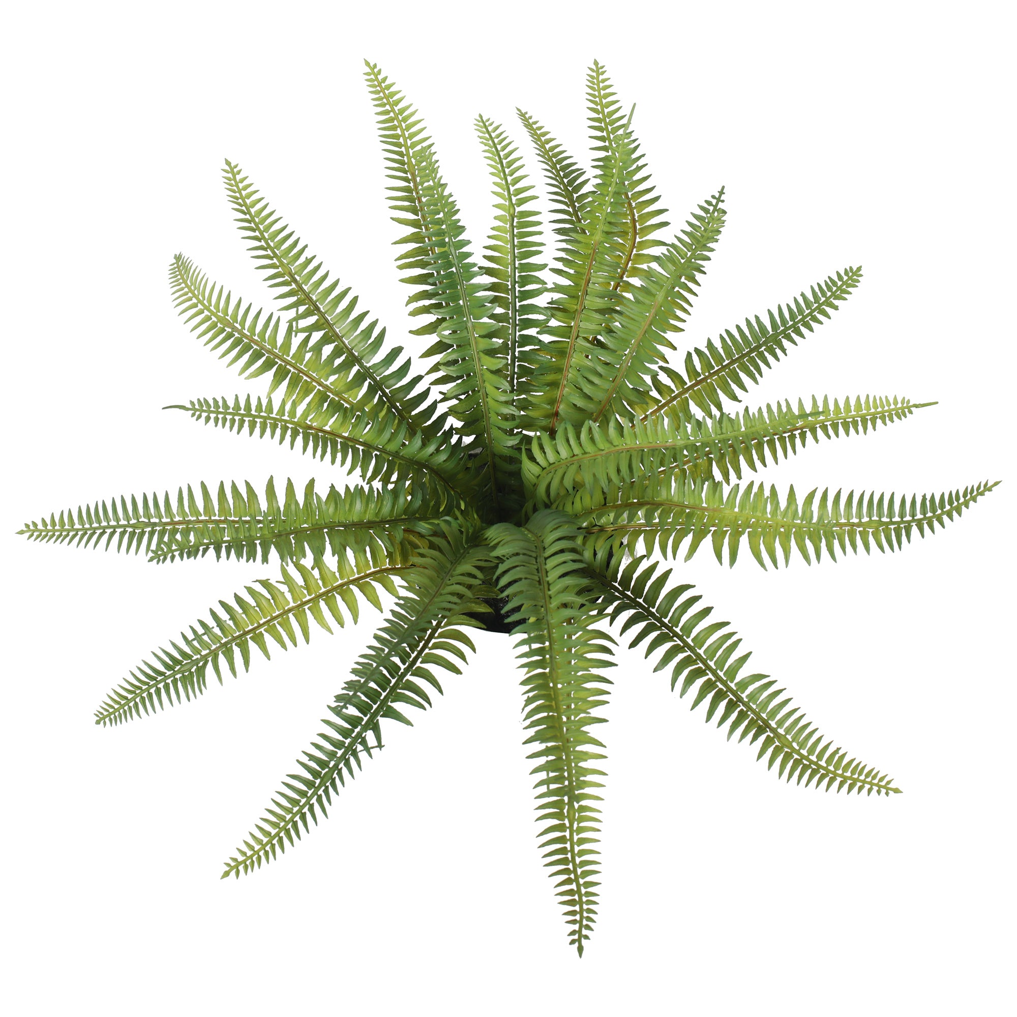 Helecho silvestre artificial de 34 cm, con macetero