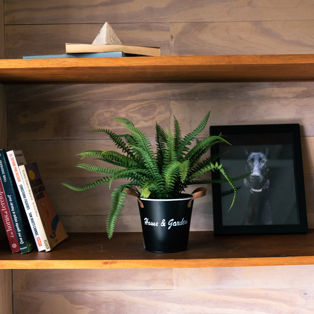 Helecho artificial de 30 cm con macetero