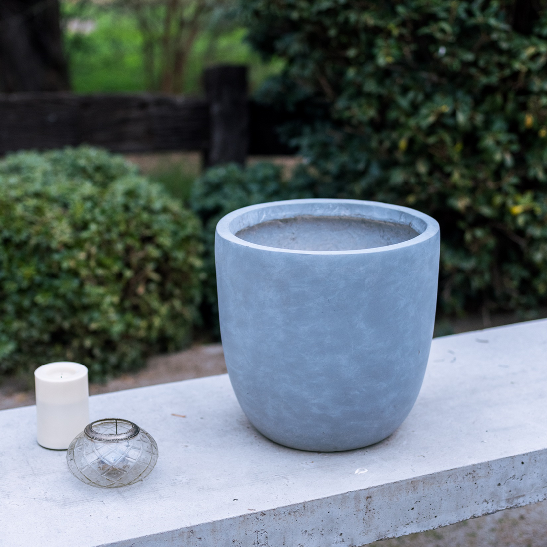 Macetero Ovalado M Color Gris