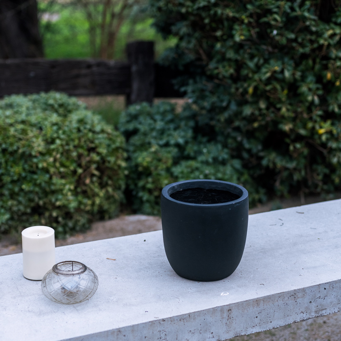 Macetero ovalado XS Color negro