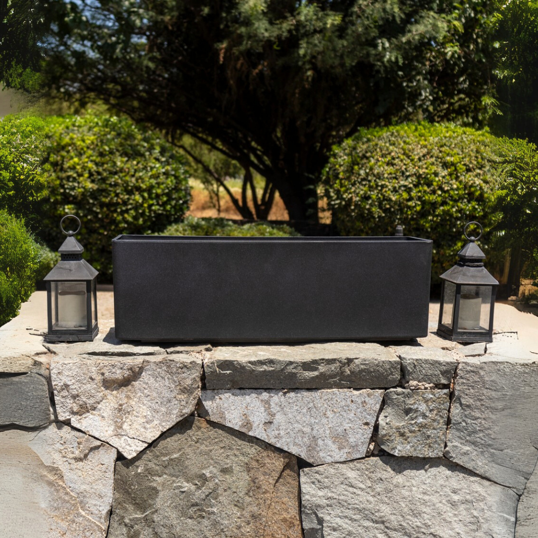 Macetero Rectangular S Color Negro