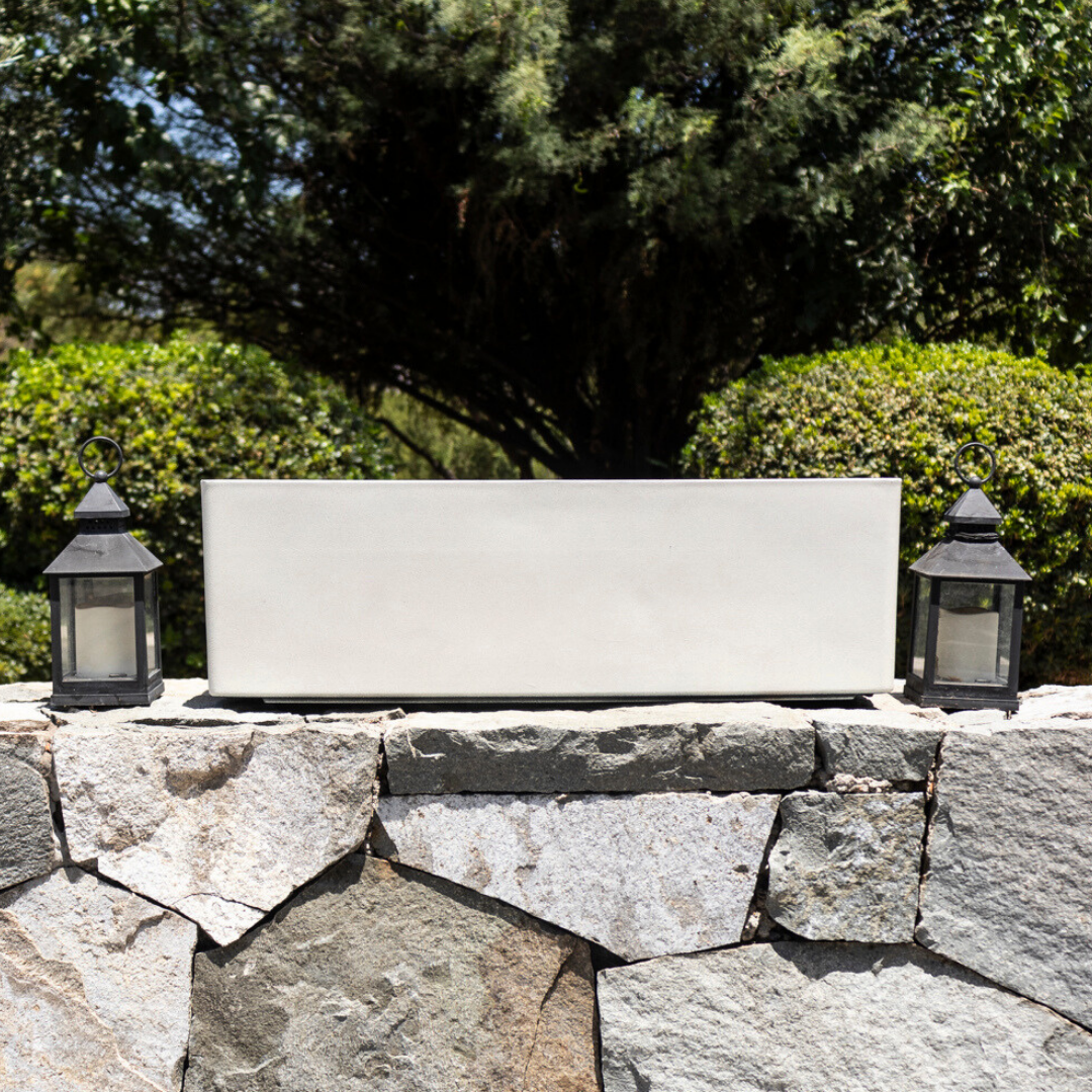 Macetero Rectangular S Color Crema