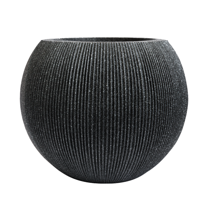 Macetero Redondo L Color Negro