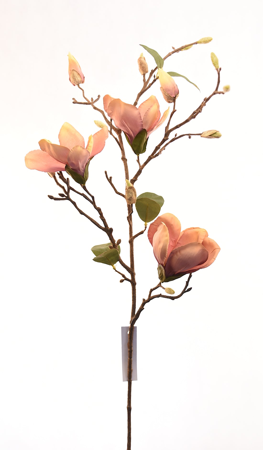 Magnolio Artificial en Flor rosado, rama decorativa de 87cm