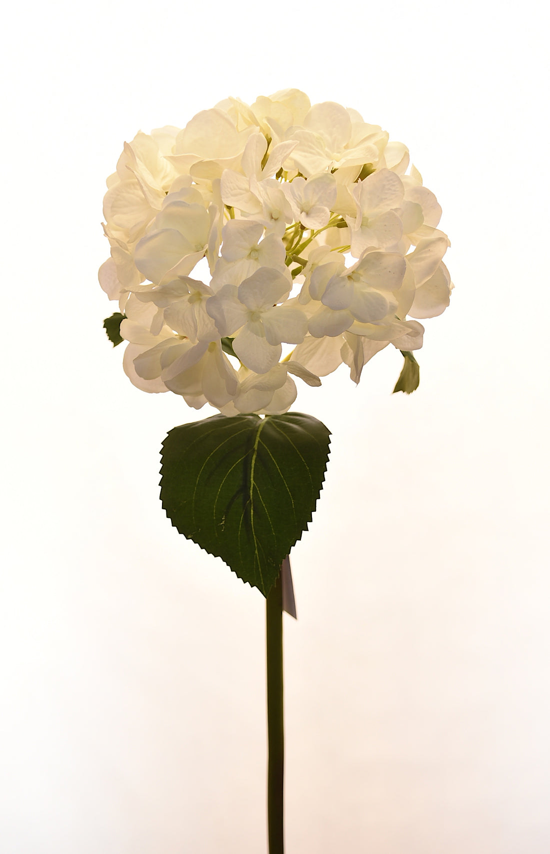 Flor de Hortensia artificial color blanco de 52 cm