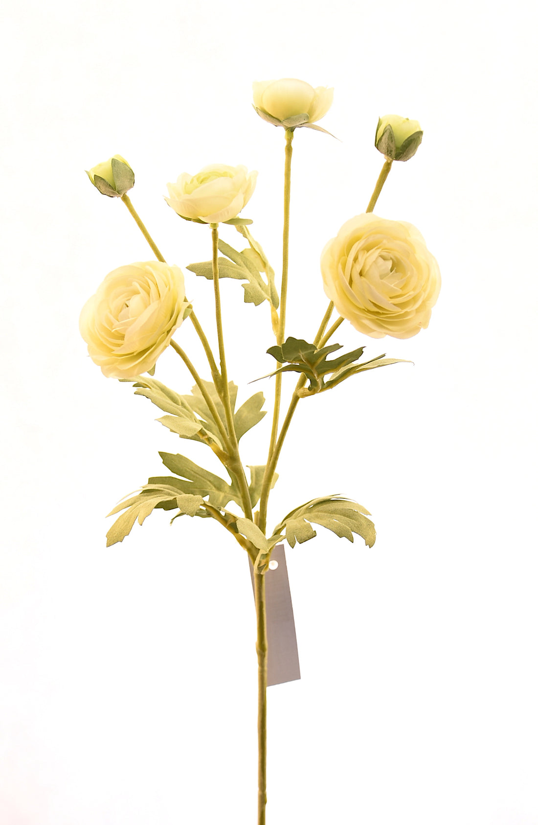 Ramo de ranúnculos blancos artificiales de 66 cm