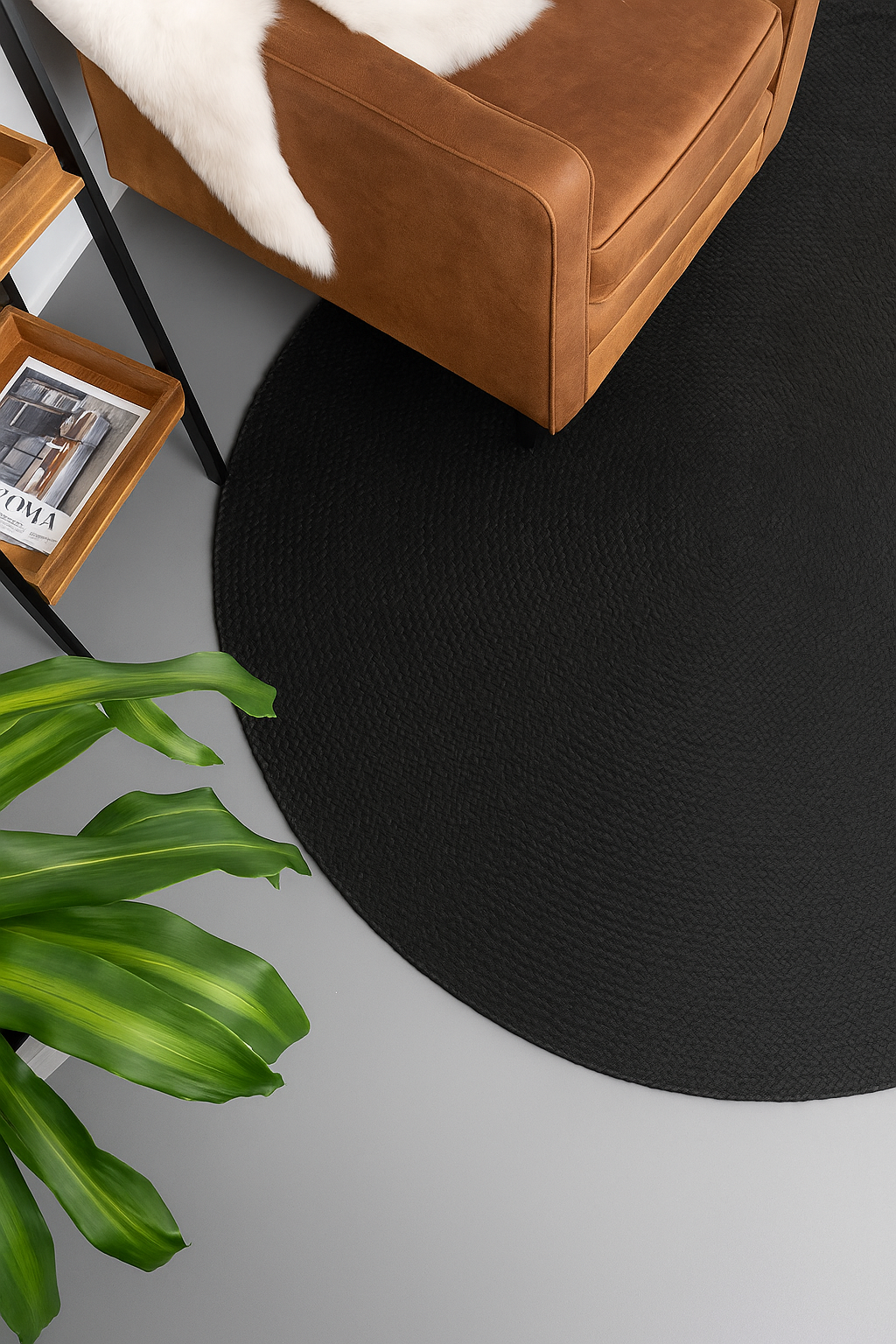 Alfombra Jade de 1.5 mts. de Diámetro