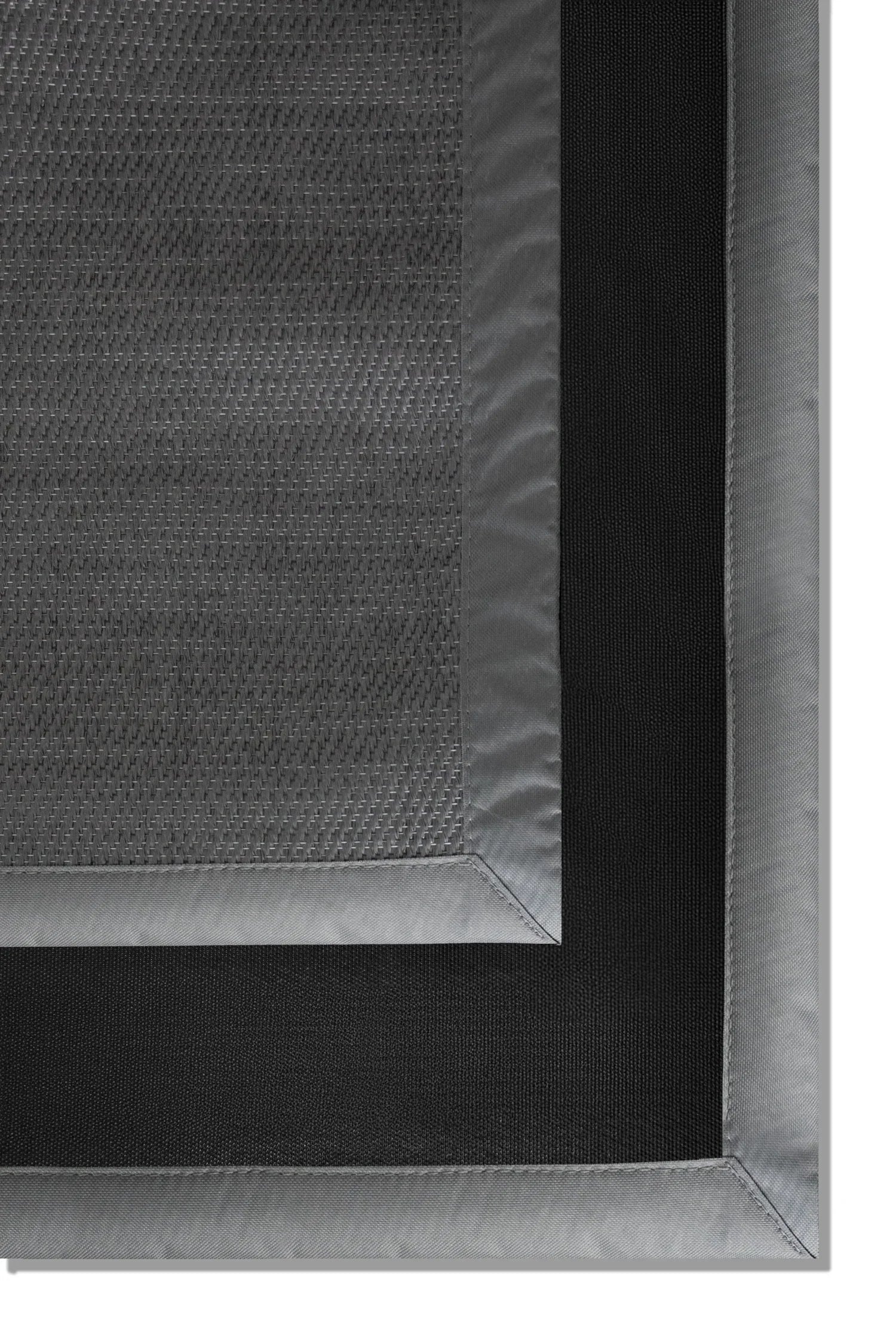 Alfombra Zaire de Borde Gris