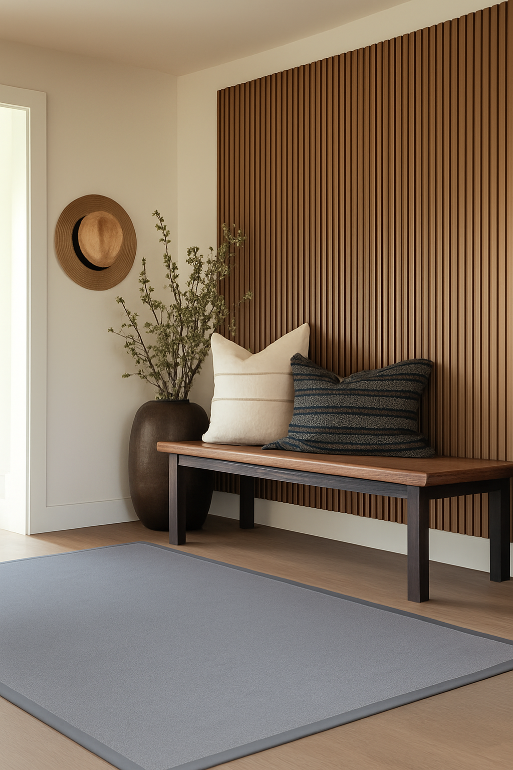 Alfombra Zaire de Borde Gris