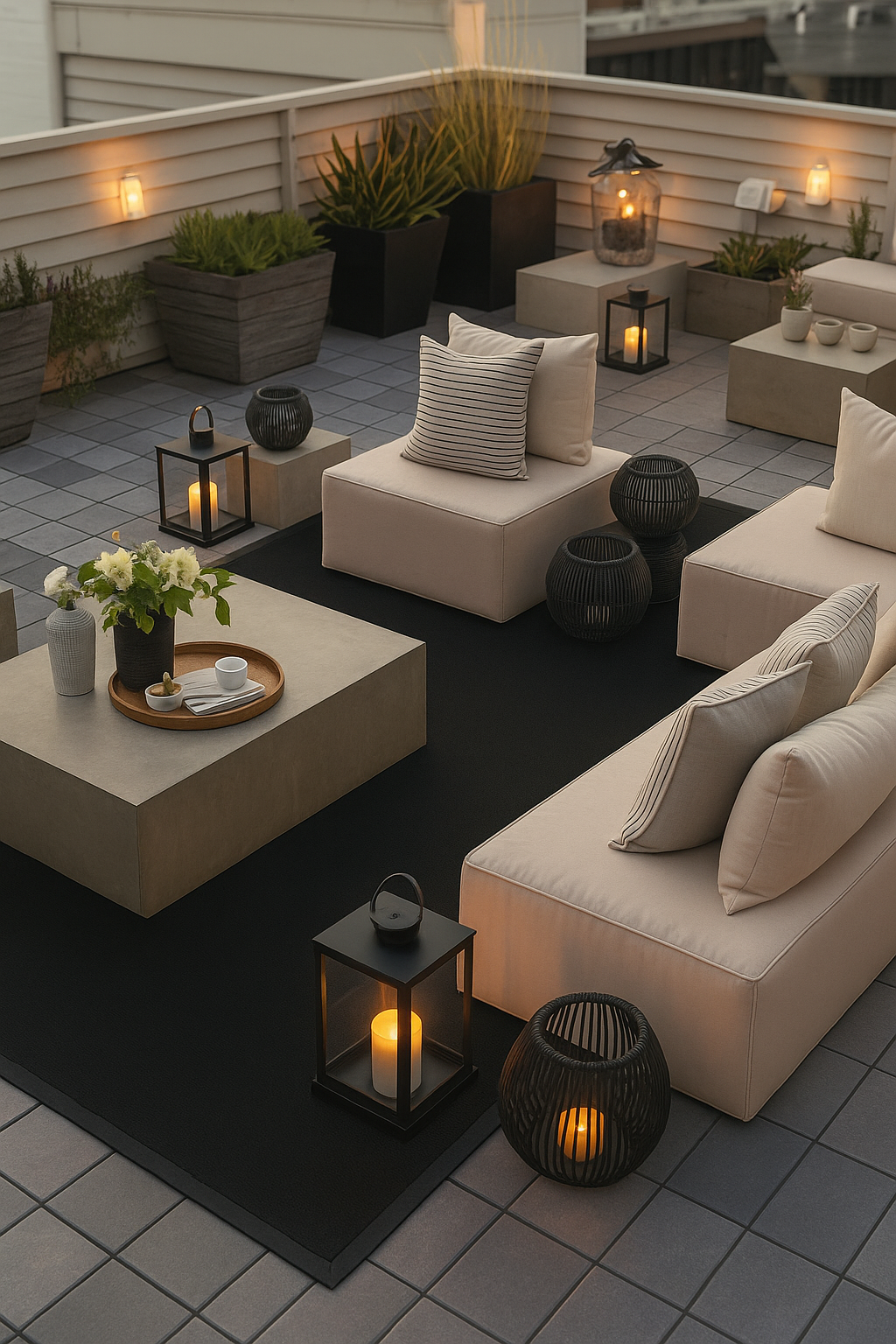 Alfombra Jade Borde Negro