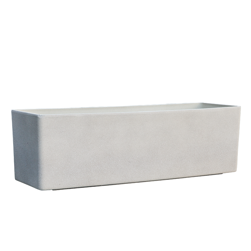 Macetero Rectangular S Color Crema