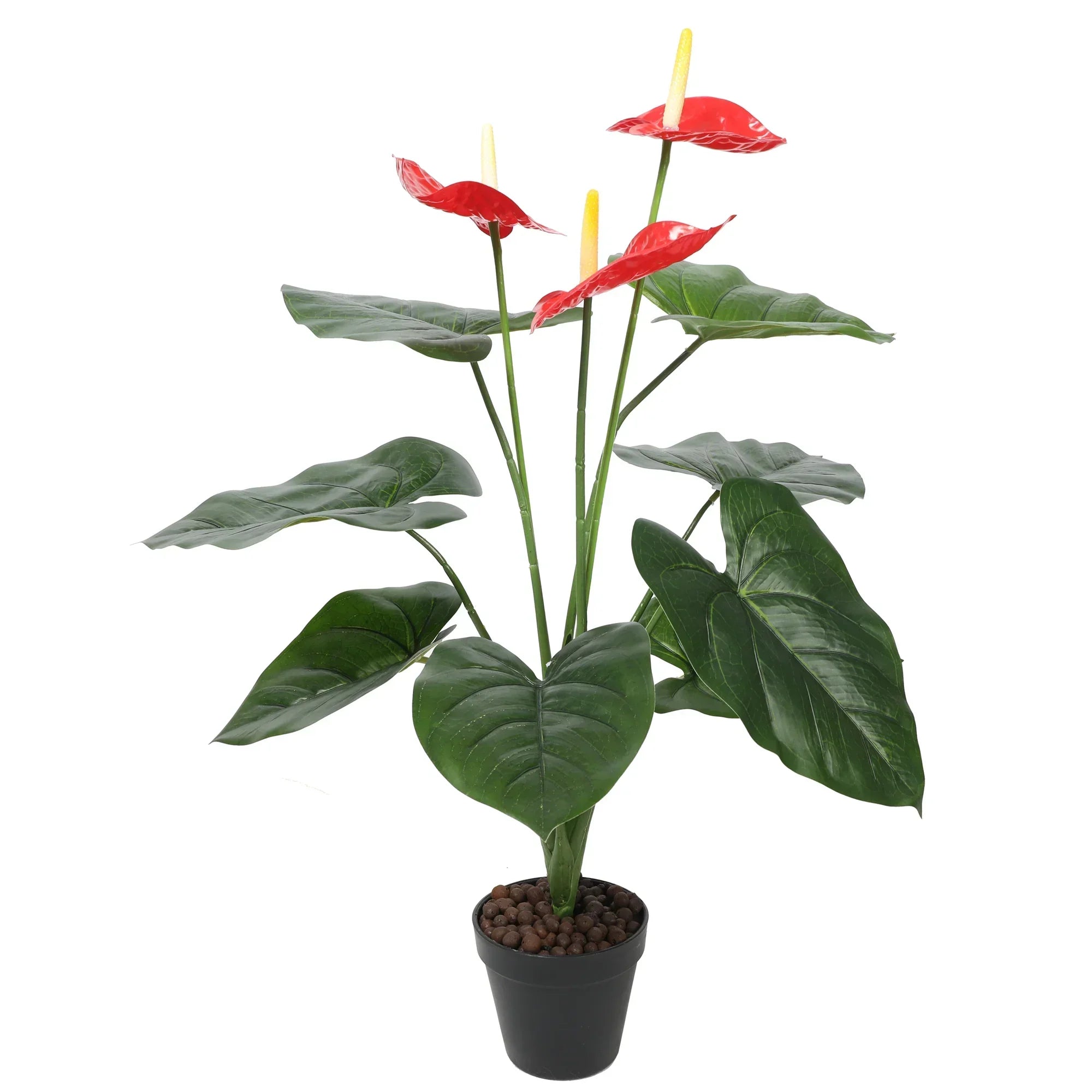 Anthurium rojo artificial de 60 cm