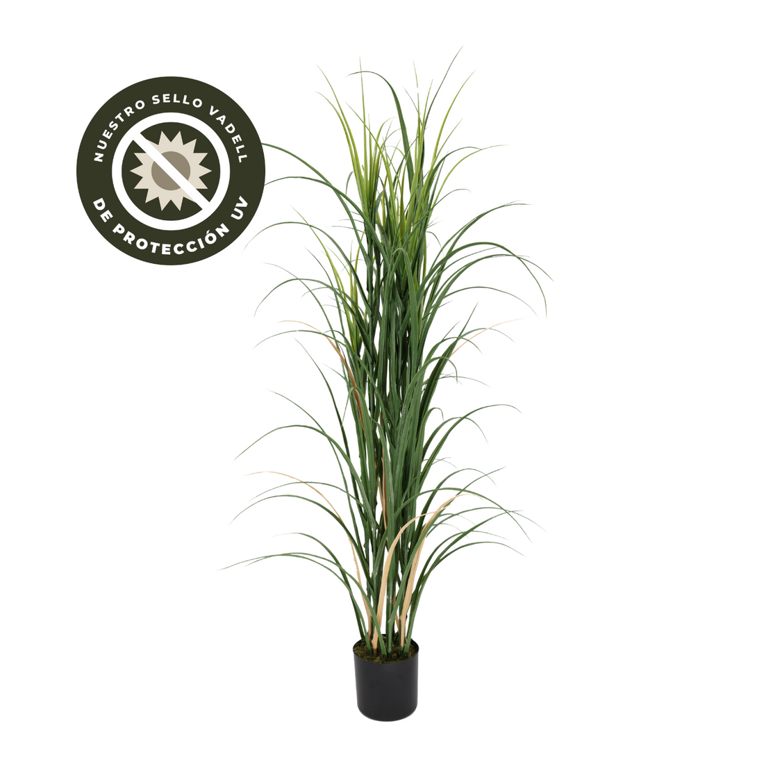 Hierba de caña artificial de lujo de 150 cm, con protección UV