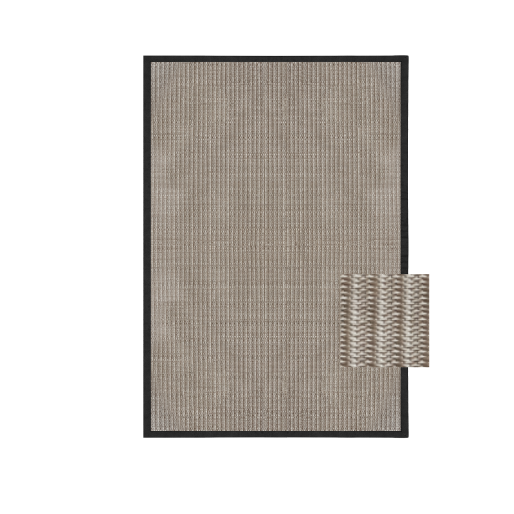 Alfombra Ambar de 2x3 mts con borde negro