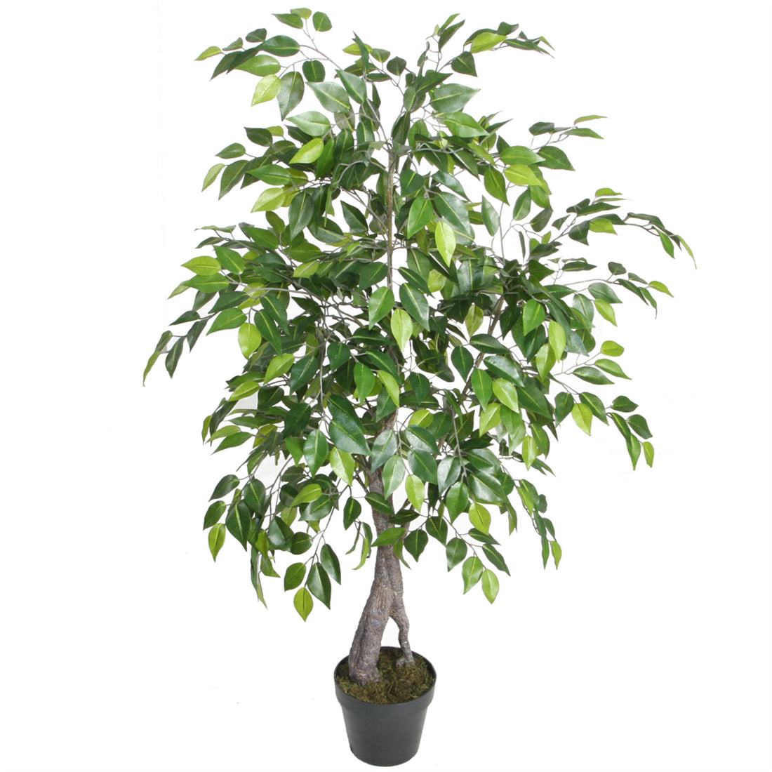 Ficus Benjamina artificial de 120 cm con doble tronco