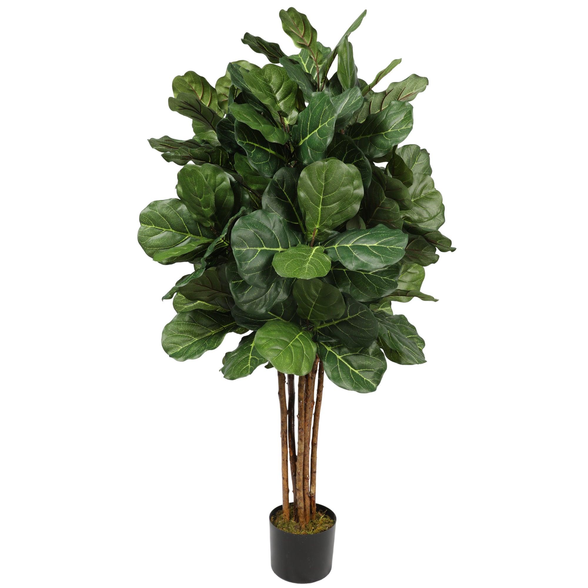 Ficus Lyrata artificial de 120 cm con follaje de seda