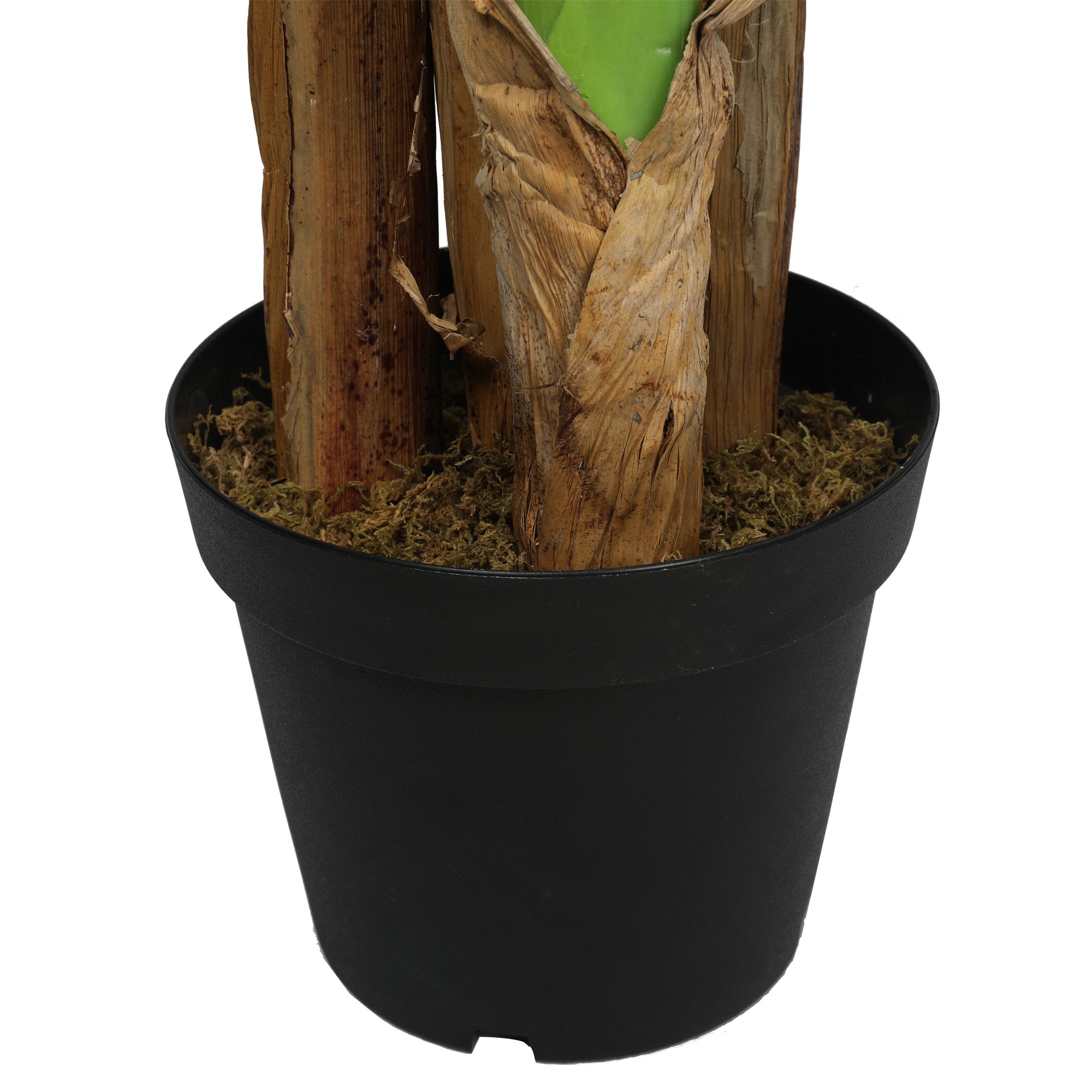 Banano Artificial de 190 cm, 4 troncos y 28 hojas