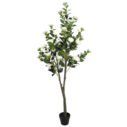 Árbol artificial de Camelia blanca de 180 cm