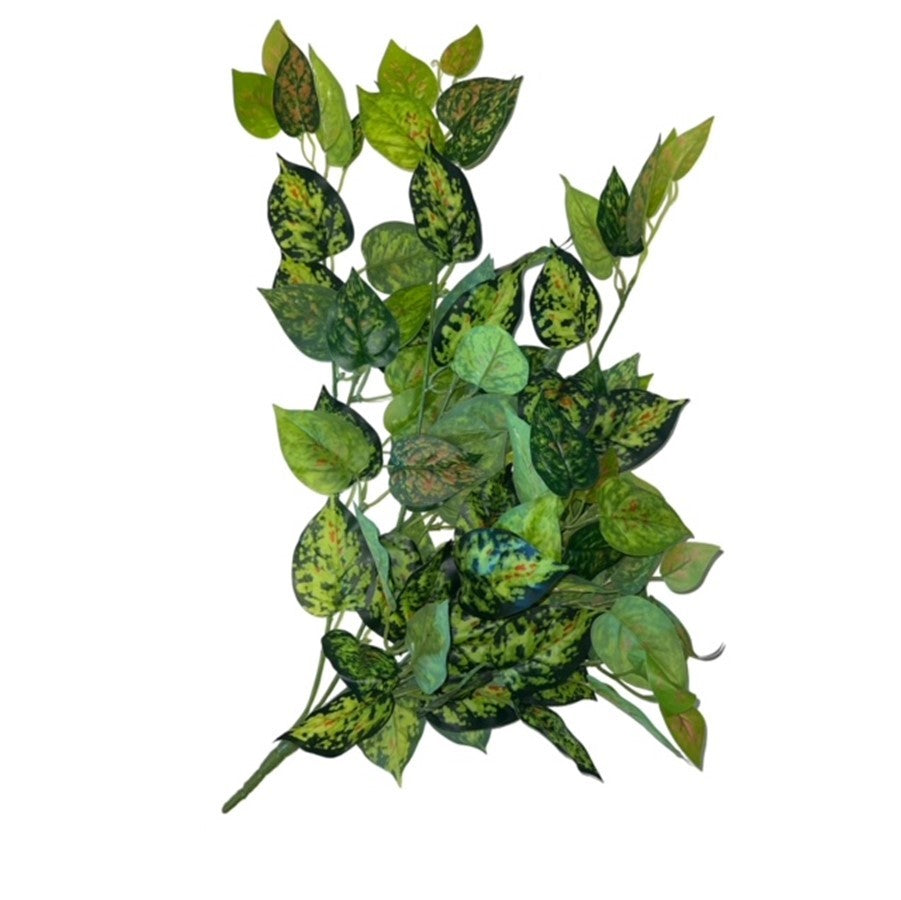 Enredadera artificial colgante con 104 hojas verdes-amarillas de 60 cm