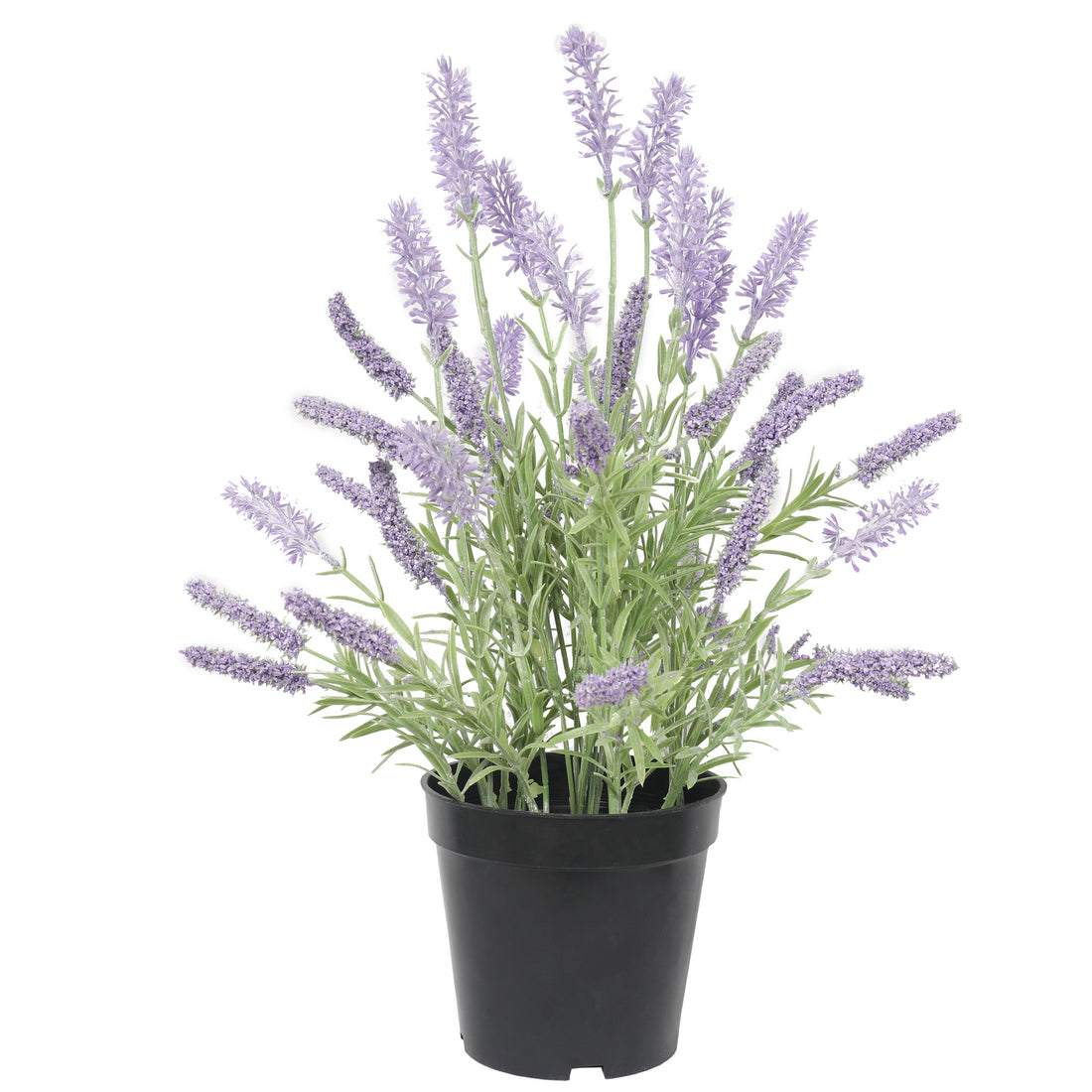 Lavanda lila artificial de 35 cm en macetero