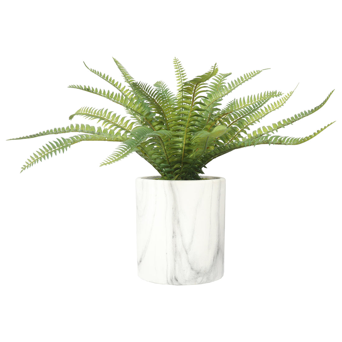 Helecho silvestre artificial de 34 cm, con macetero
