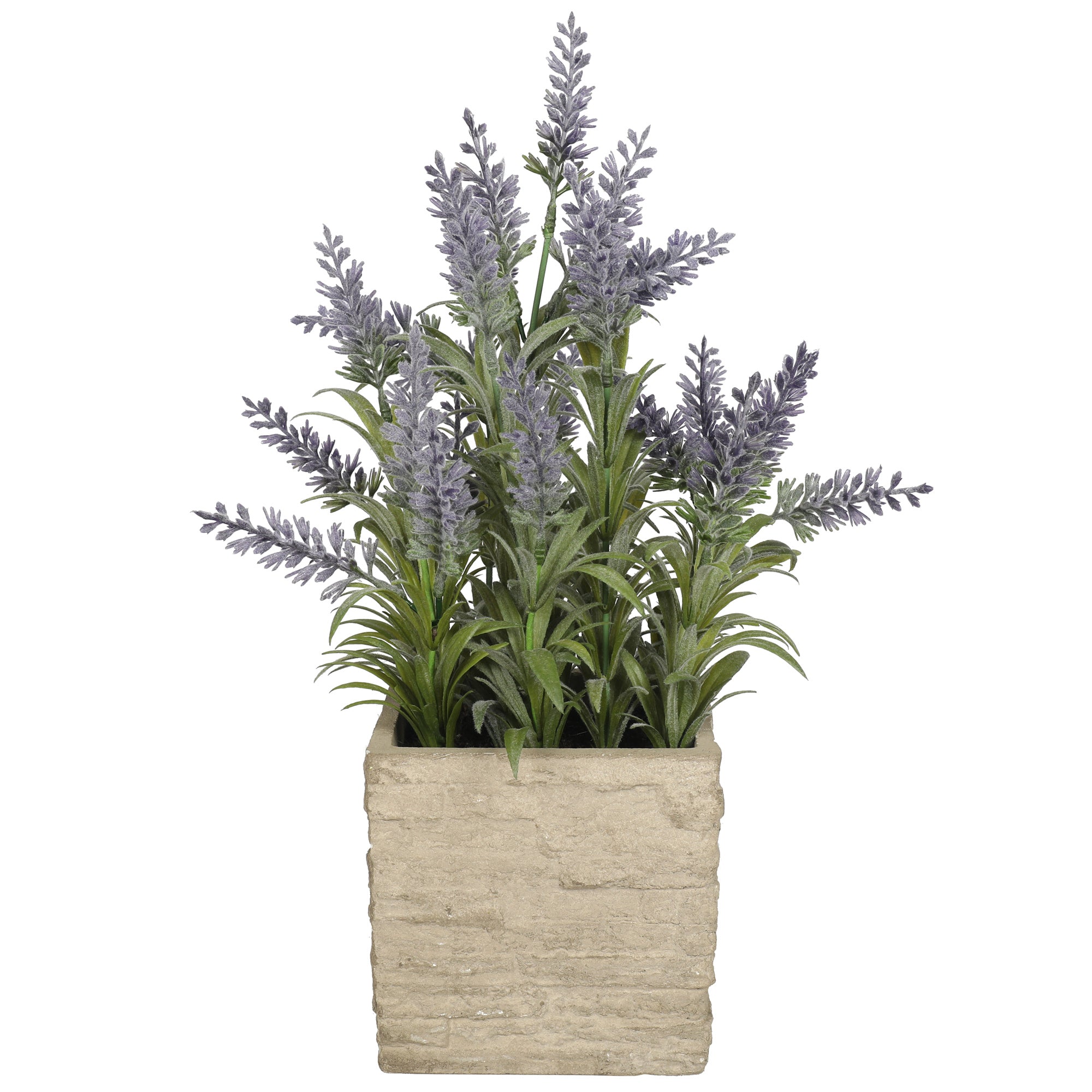 Mini lavanda artificial morada de 36 cm con macetero