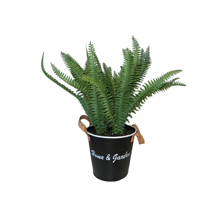 Helecho artificial de 30 cm con macetero