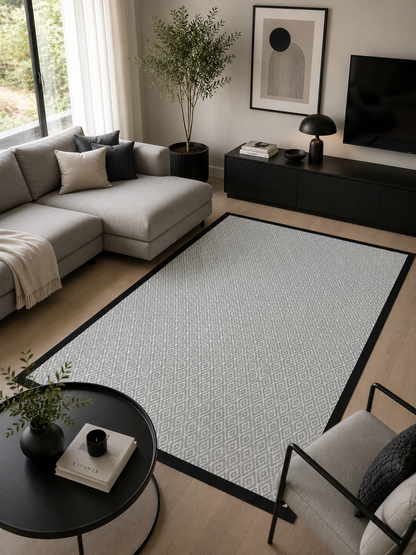 Alfombra Trento borde negro
