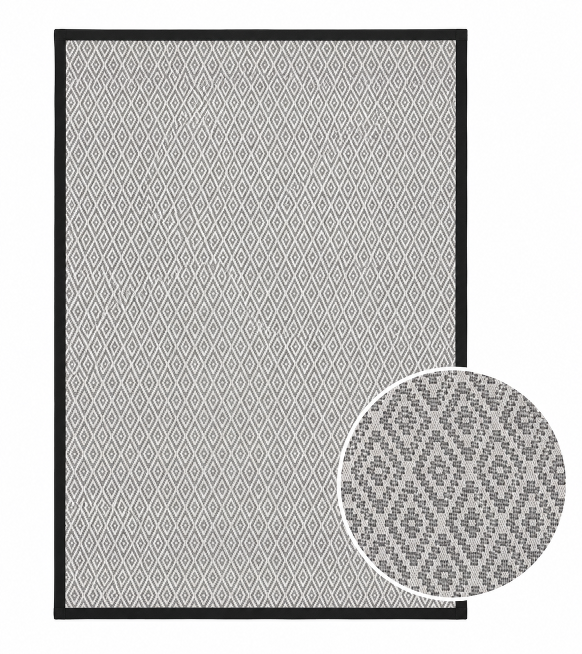 Alfombra Trento borde negro