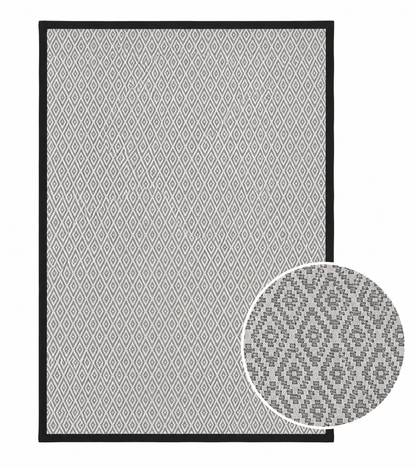 Alfombra Trento borde negro