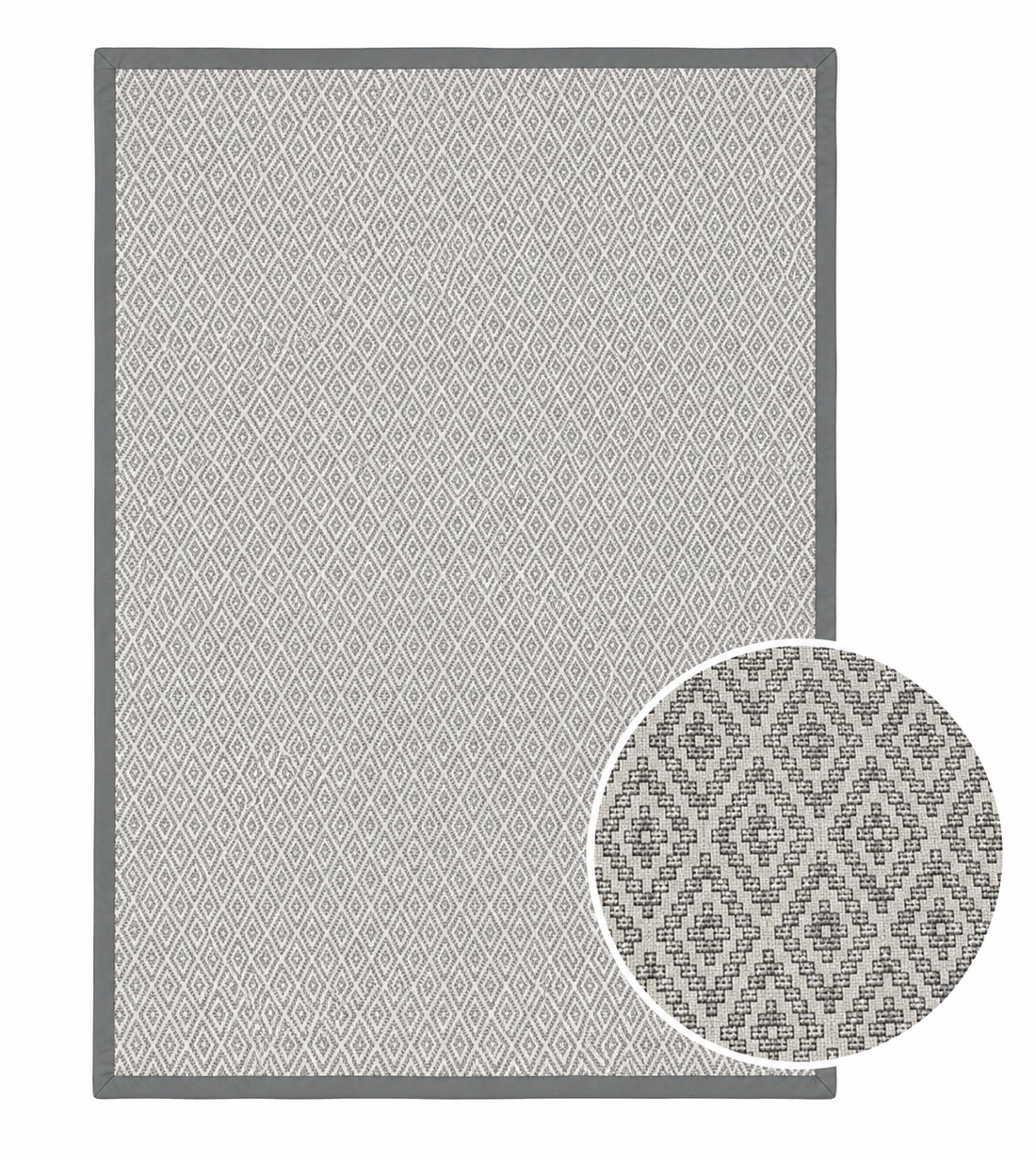 Alfombra Trento Borde Gris