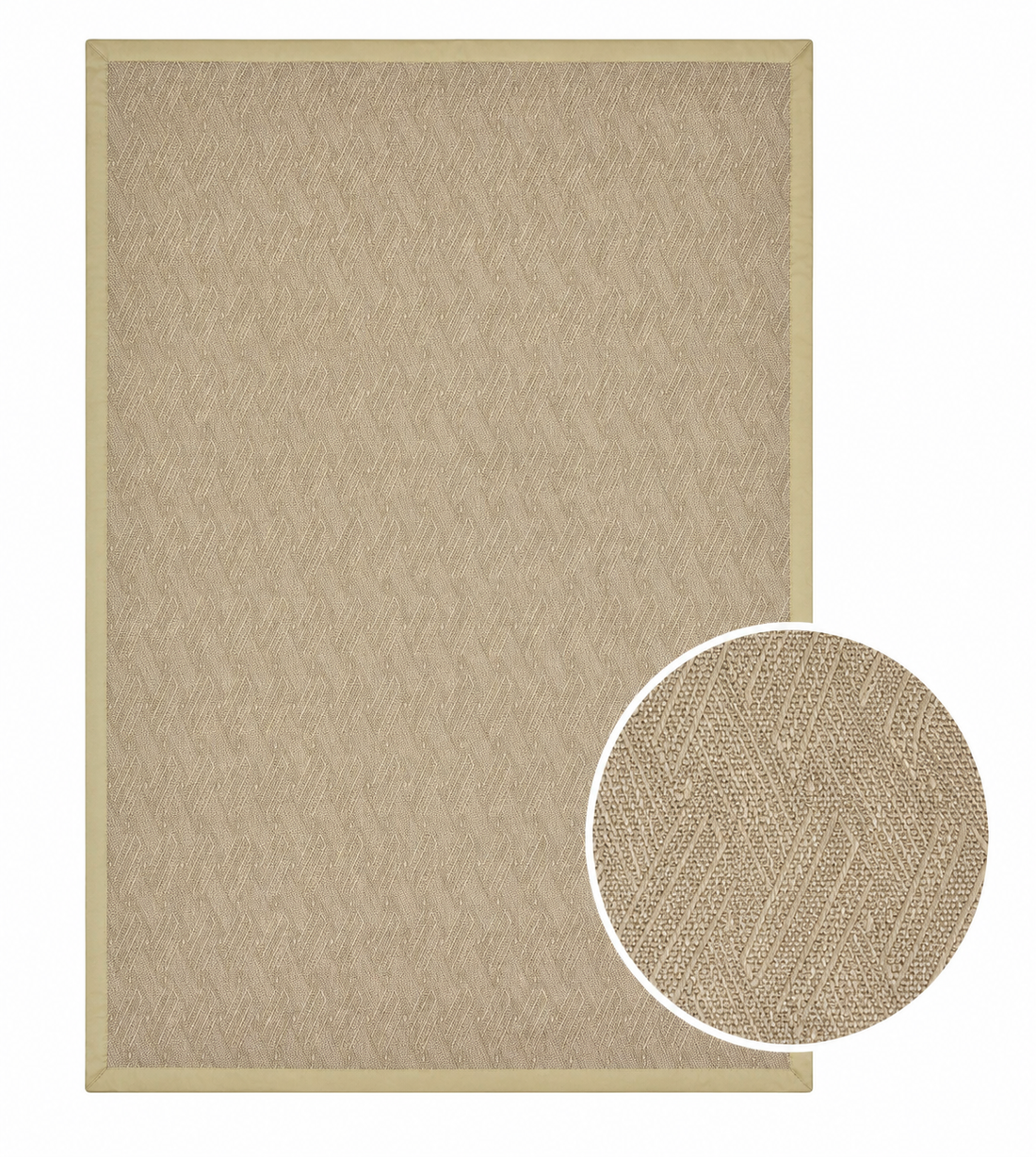 Alfombra Vinilica Siena Borde Beige