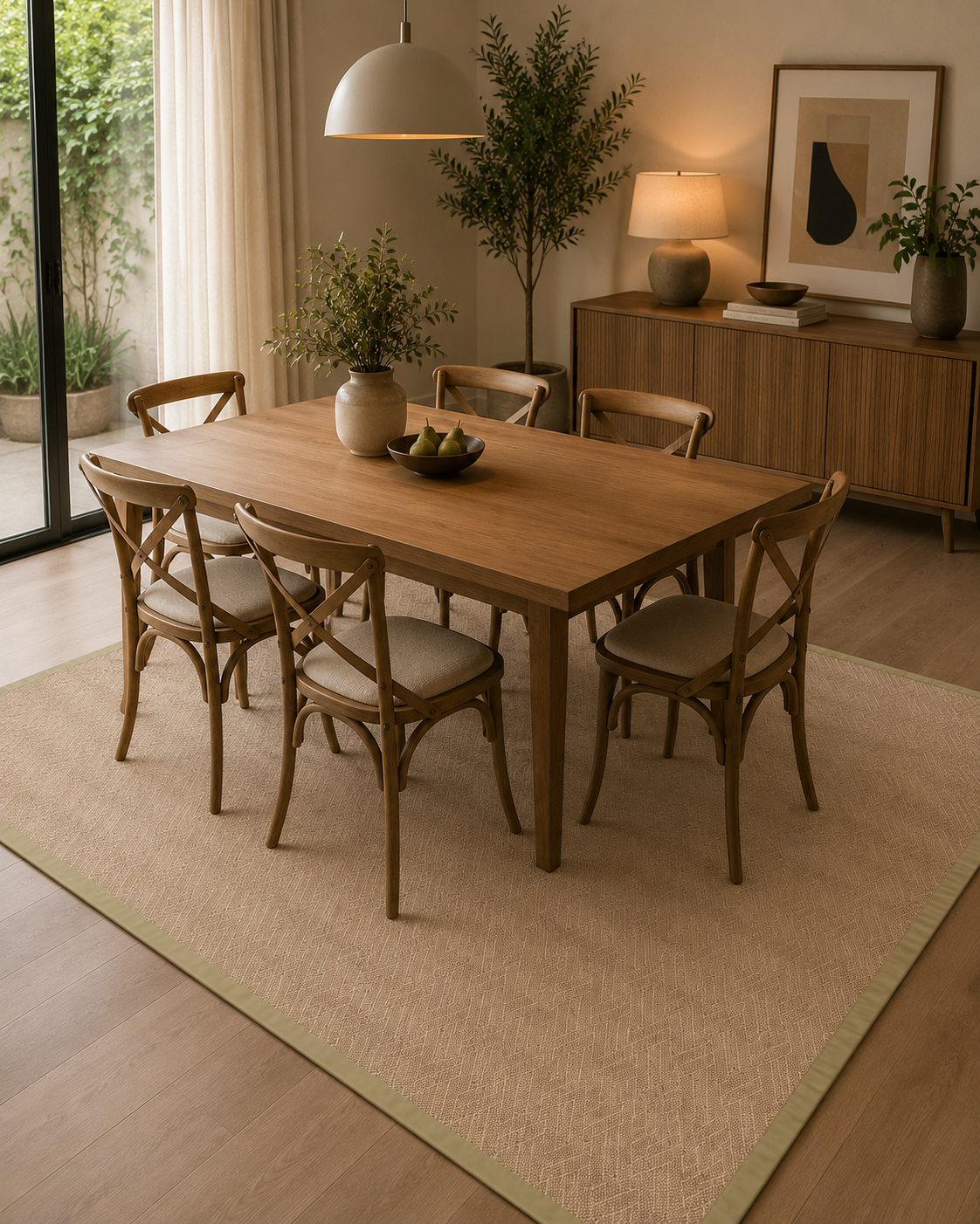 Alfombra Siena  Borde Beige