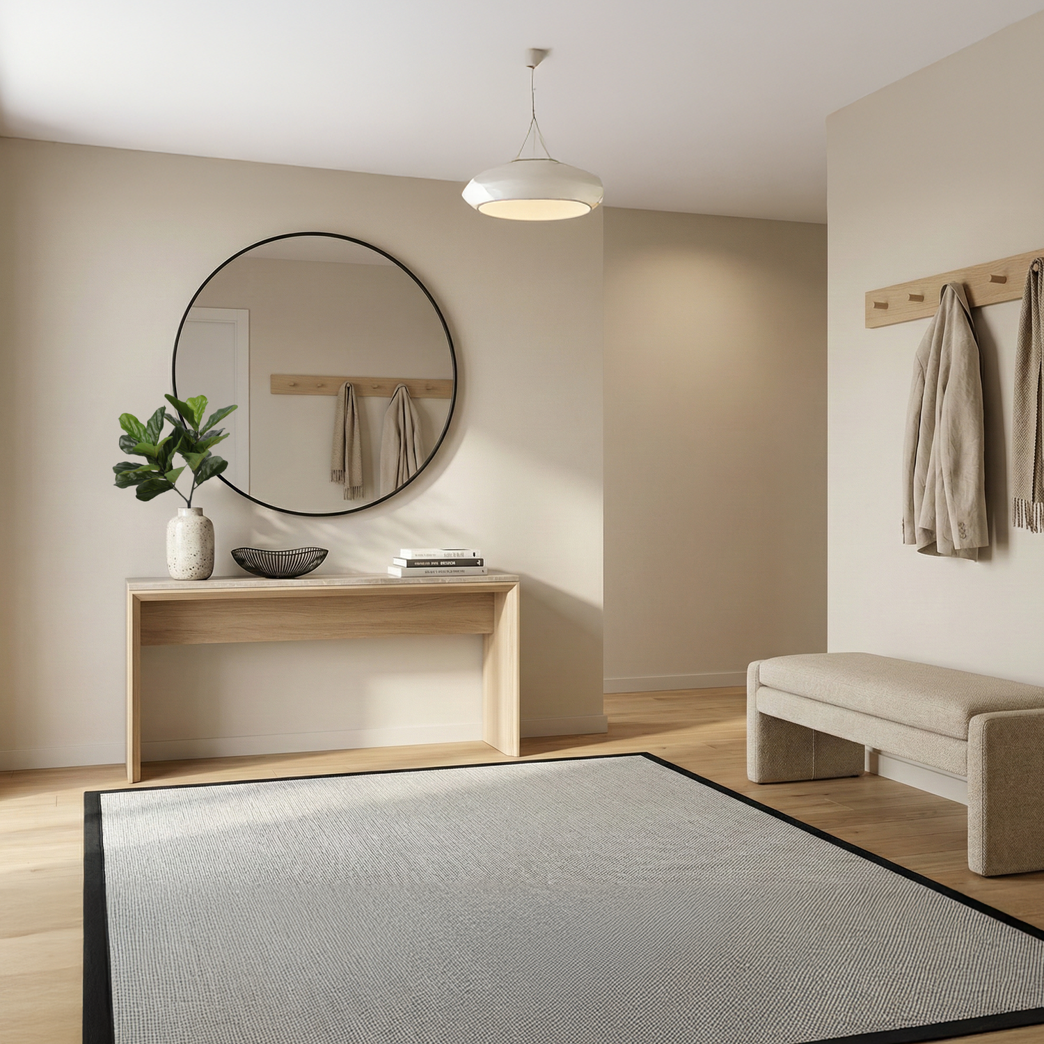 Alfombra Zuma Borde Negro