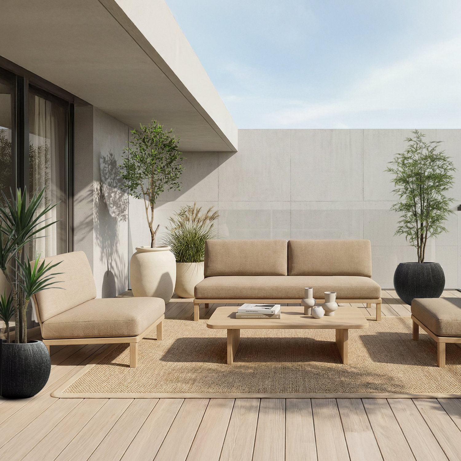 Alfombra Alma de Borde Beige