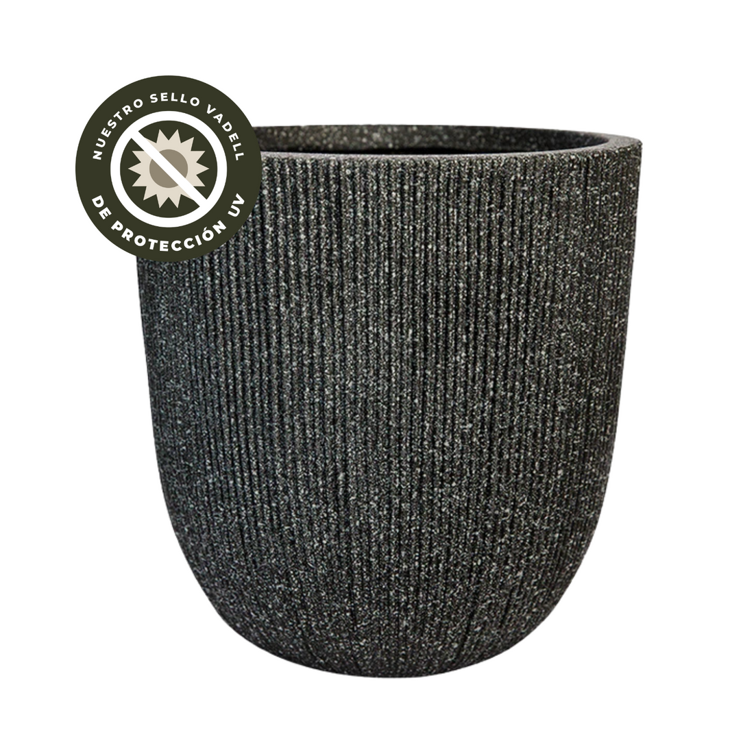 Macetero Ovalado L Negro