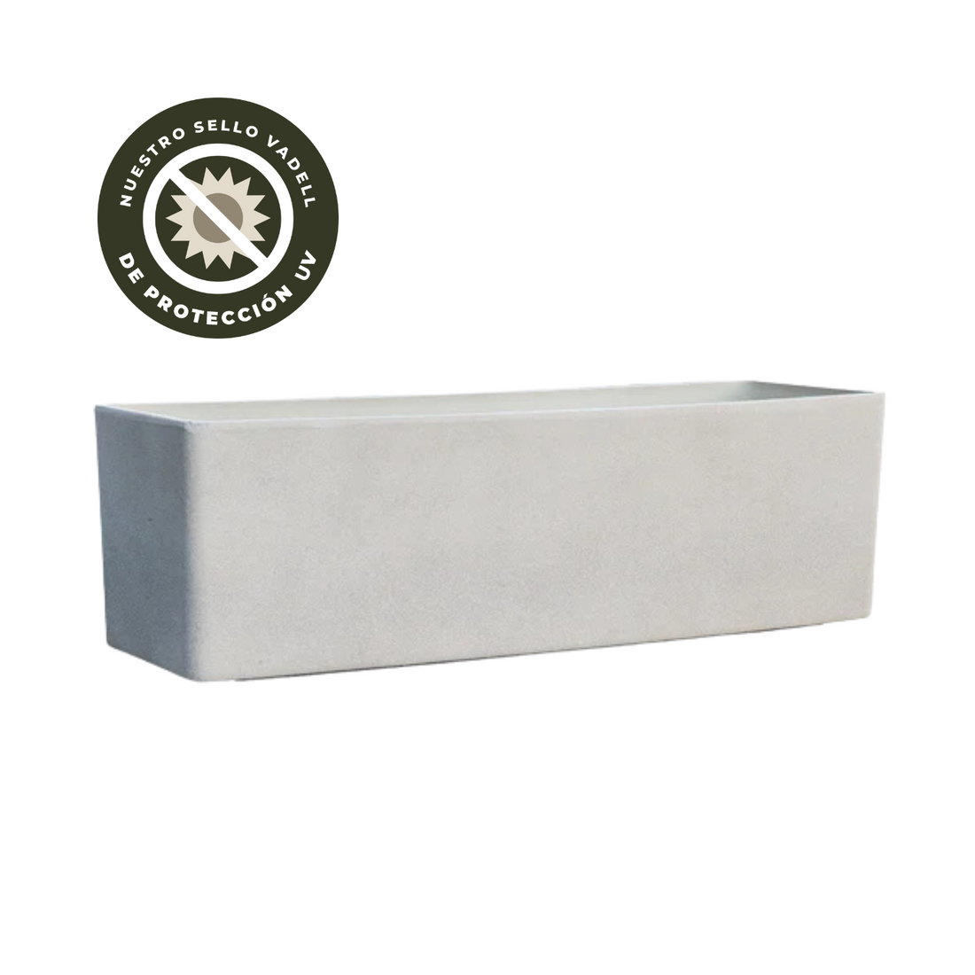 Macetero Rectangular S Color Crema