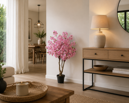 Árbol Artificial de Cerezo en flor rosado de 150 cm