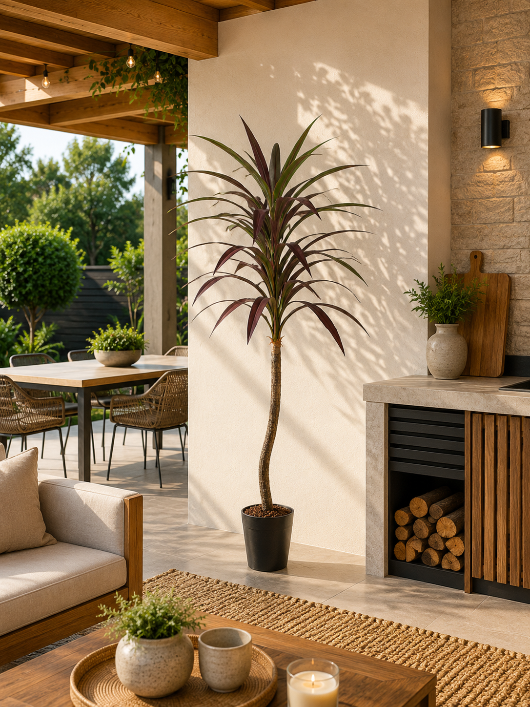 Cordyline Artificial de 210 cm