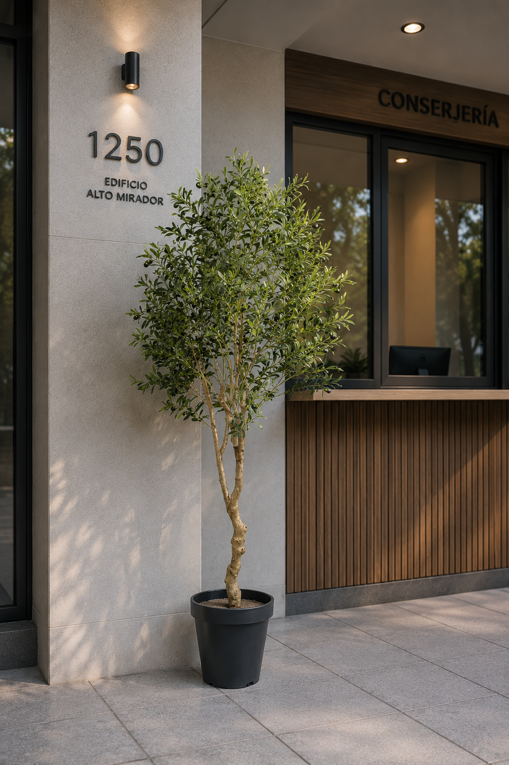 Árbol Artificial de Olivo de 210 cm con protección UV