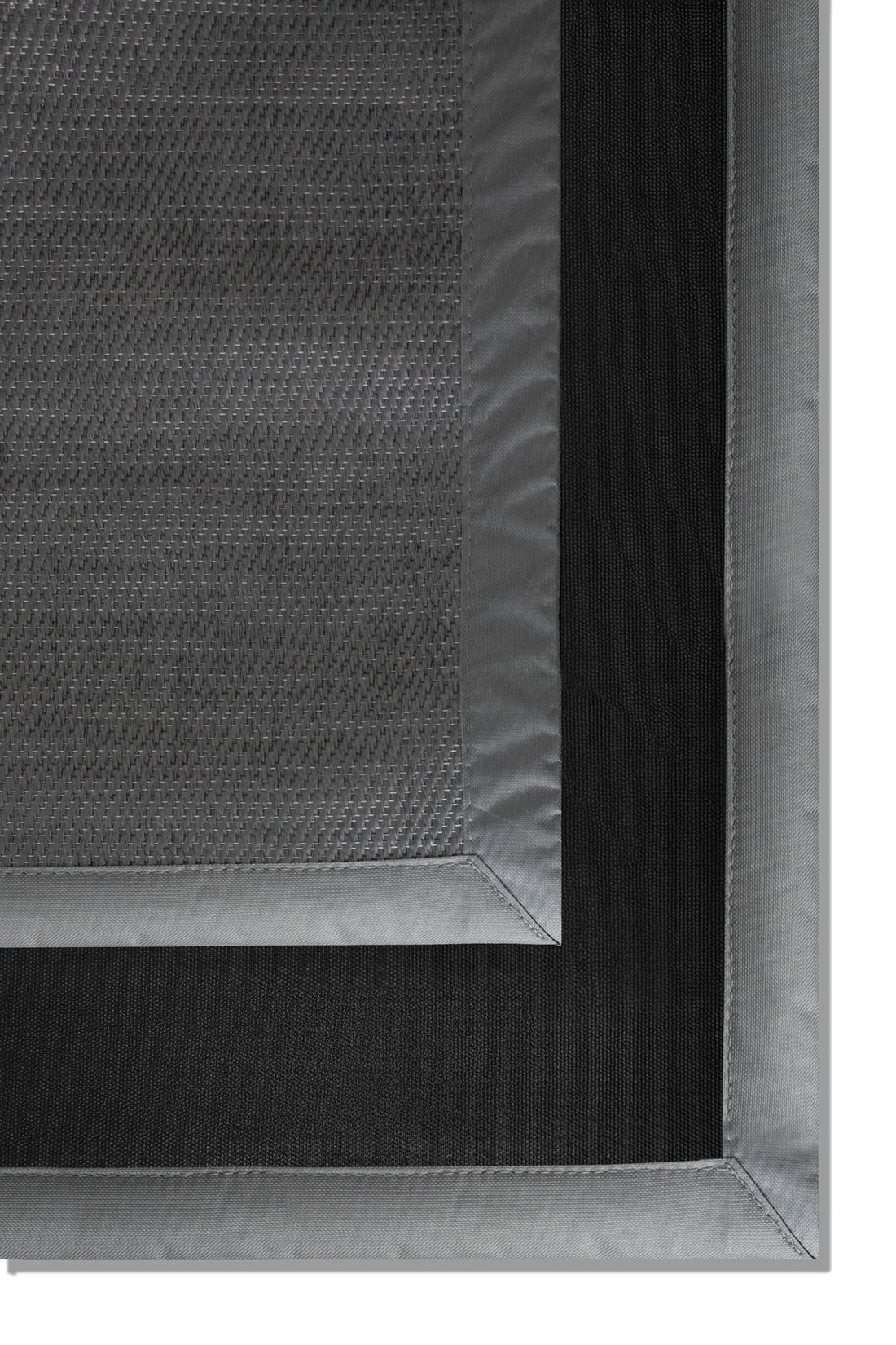 Alfombra Zaire de Borde Gris