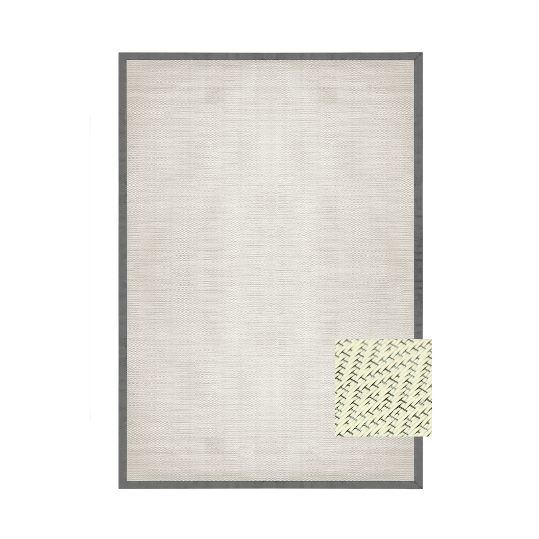 Alfombra Aura de Borde Gris