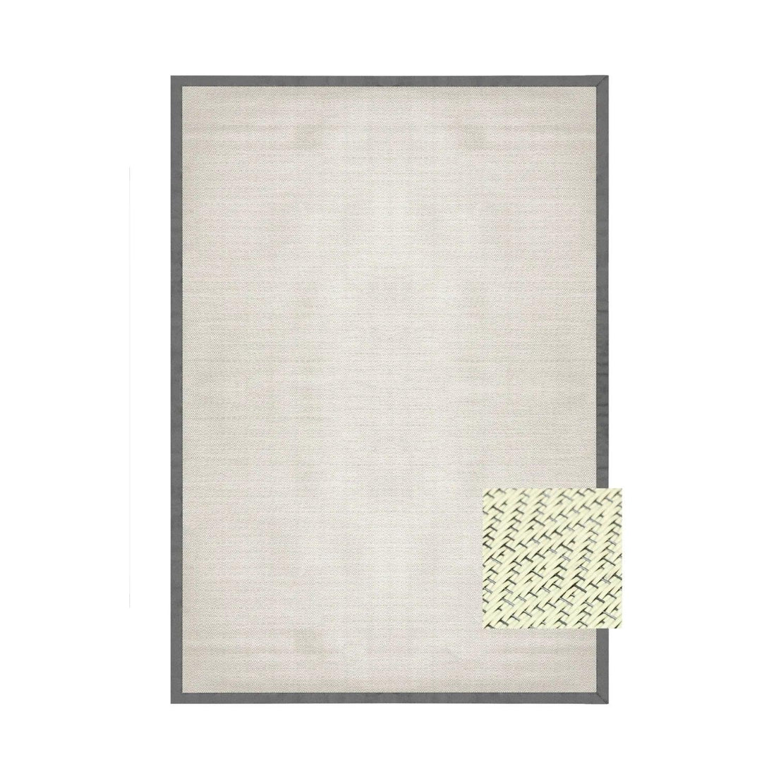 Alfombra Aura de Borde Gris